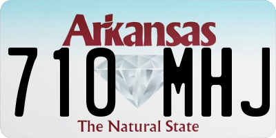 AR license plate 710MHJ
