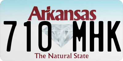 AR license plate 710MHK