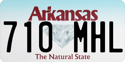 AR license plate 710MHL