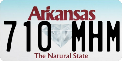 AR license plate 710MHM