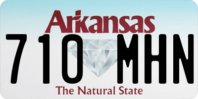 AR license plate 710MHN