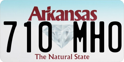 AR license plate 710MHO