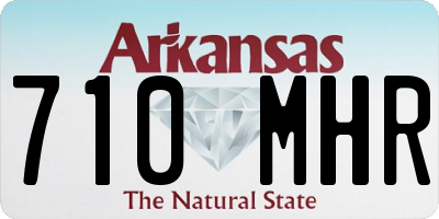 AR license plate 710MHR