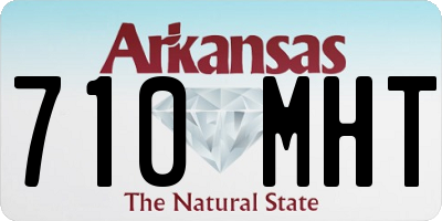 AR license plate 710MHT