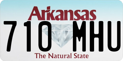 AR license plate 710MHU