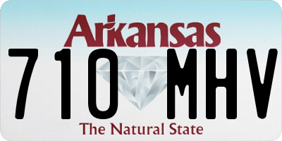 AR license plate 710MHV