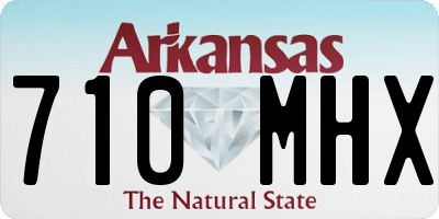 AR license plate 710MHX
