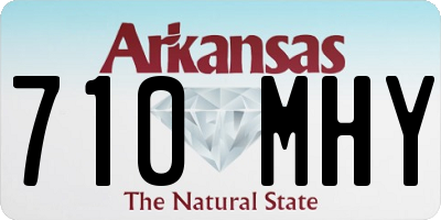AR license plate 710MHY
