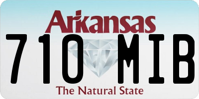 AR license plate 710MIB