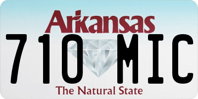 AR license plate 710MIC