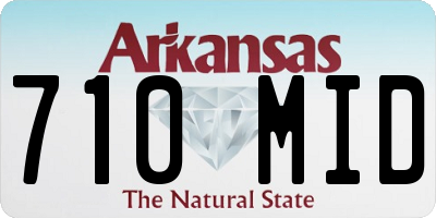 AR license plate 710MID