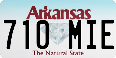 AR license plate 710MIE