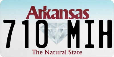 AR license plate 710MIH