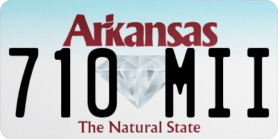 AR license plate 710MII