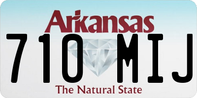 AR license plate 710MIJ