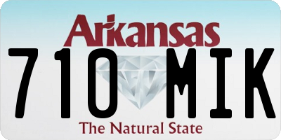AR license plate 710MIK