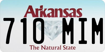 AR license plate 710MIM