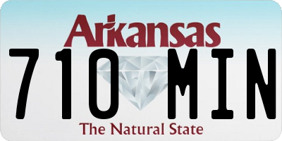AR license plate 710MIN