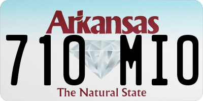 AR license plate 710MIO