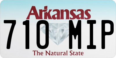 AR license plate 710MIP