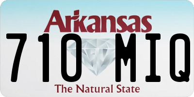 AR license plate 710MIQ