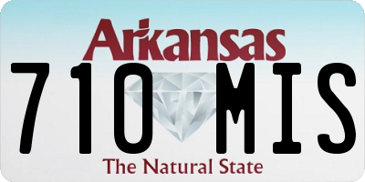 AR license plate 710MIS