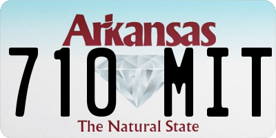 AR license plate 710MIT