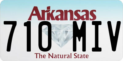 AR license plate 710MIV