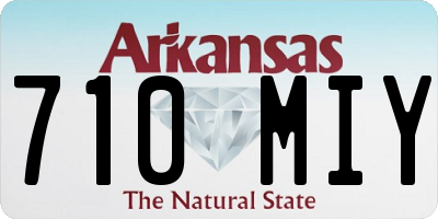 AR license plate 710MIY