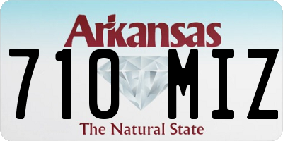 AR license plate 710MIZ