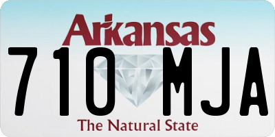 AR license plate 710MJA