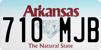 AR license plate 710MJB