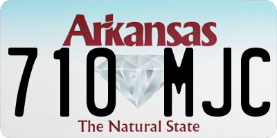 AR license plate 710MJC