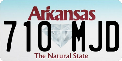 AR license plate 710MJD