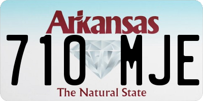 AR license plate 710MJE