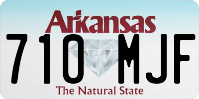 AR license plate 710MJF