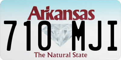 AR license plate 710MJI