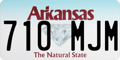 AR license plate 710MJM