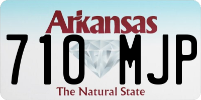 AR license plate 710MJP
