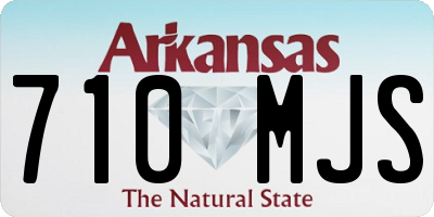 AR license plate 710MJS