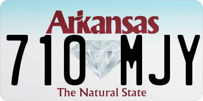 AR license plate 710MJY
