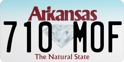 AR license plate 710MOF