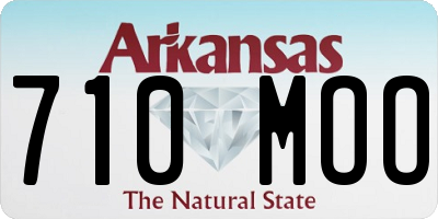 AR license plate 710MOO