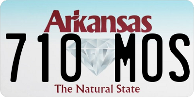 AR license plate 710MOS