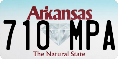 AR license plate 710MPA