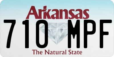 AR license plate 710MPF