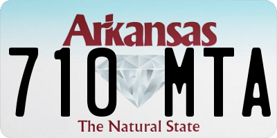 AR license plate 710MTA