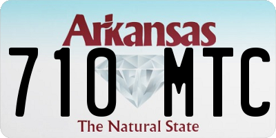 AR license plate 710MTC