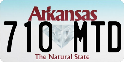 AR license plate 710MTD