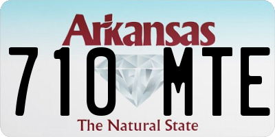 AR license plate 710MTE